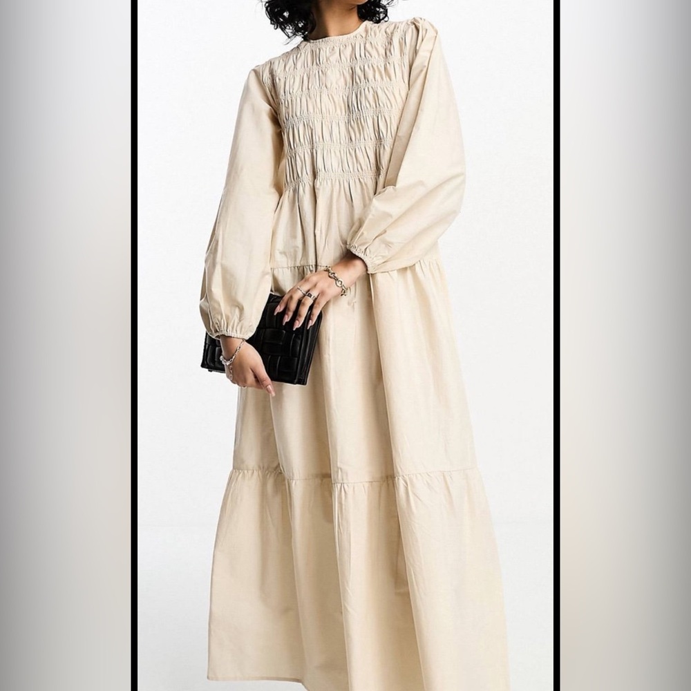 ASOS maxi cream dress